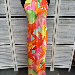 Pietro Brunelli Francesca Caribbean Halter Maxi Dress - XS Tropical